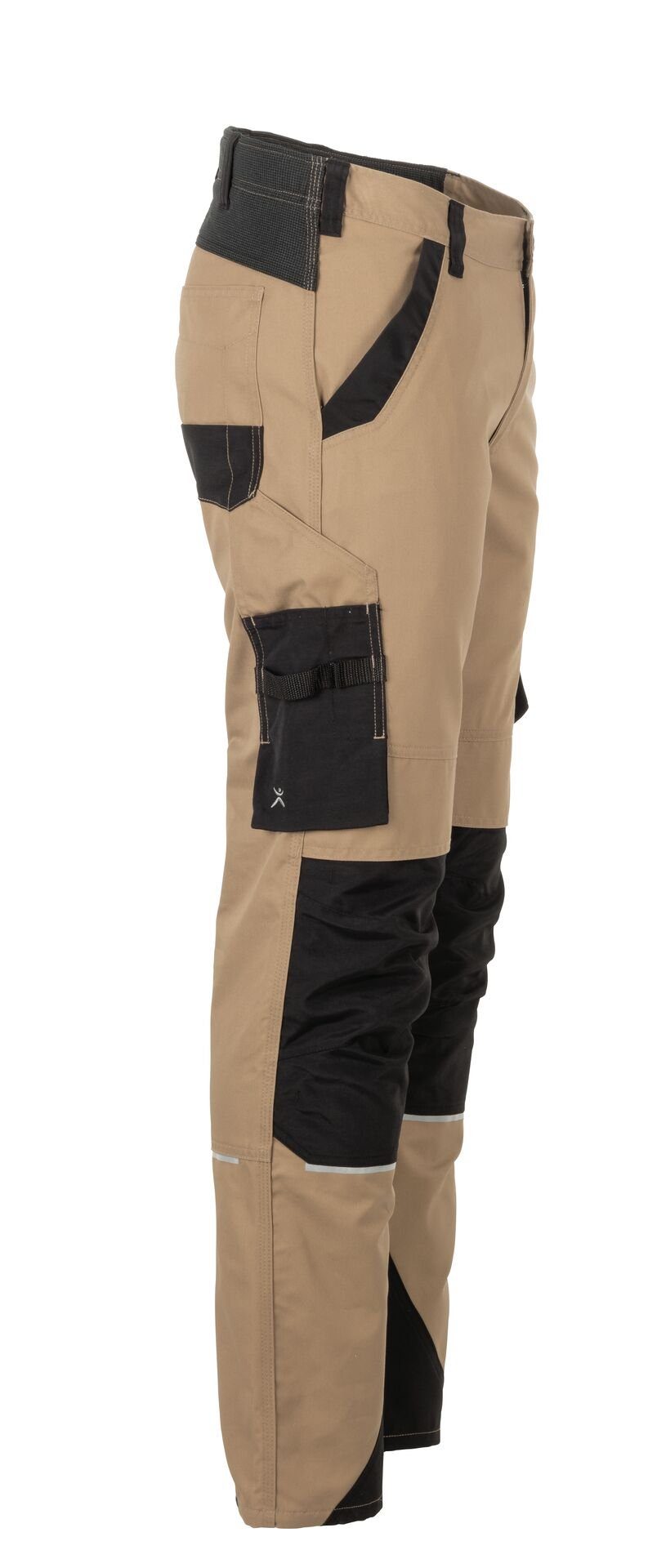 Planam Arbeitshose Herren Bundhose Norit sand/schwarz Größe 64 (1-tlg)