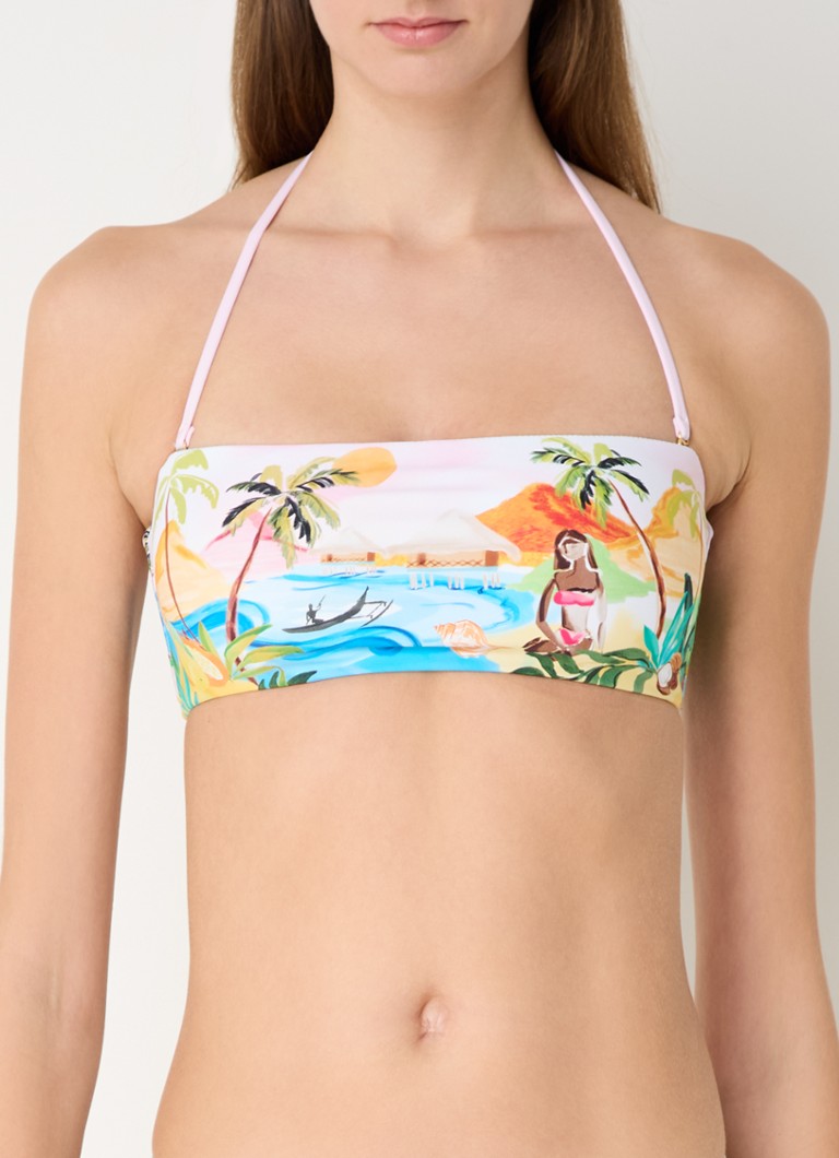 Seafolly South Pacific bikini gornji dio bandeau s odvojivim naramenicama