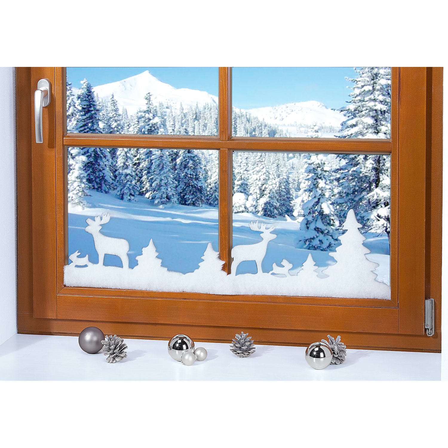 Weihnachtliche Fensterdeko 