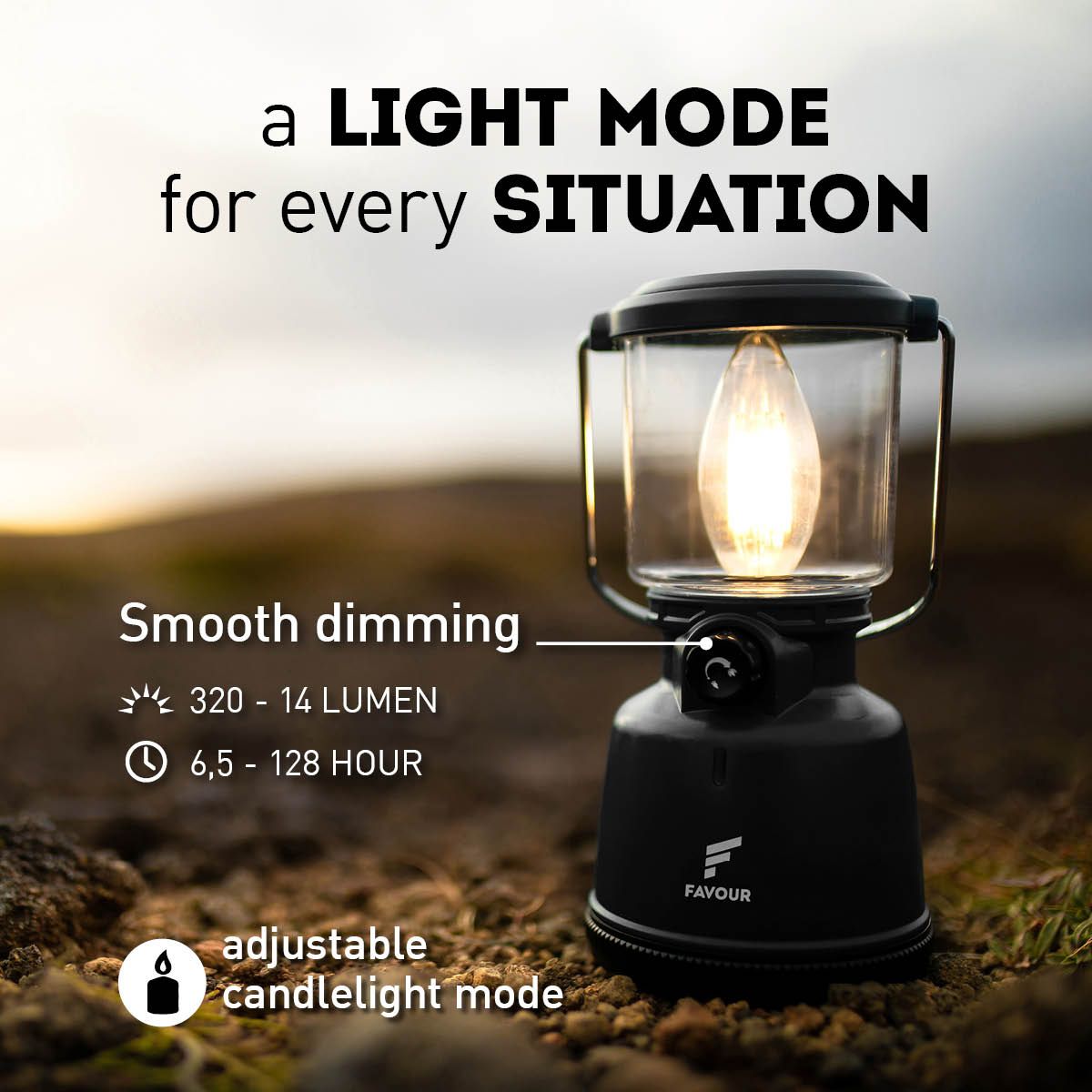 Favour L0818 Filament LED-Laterne