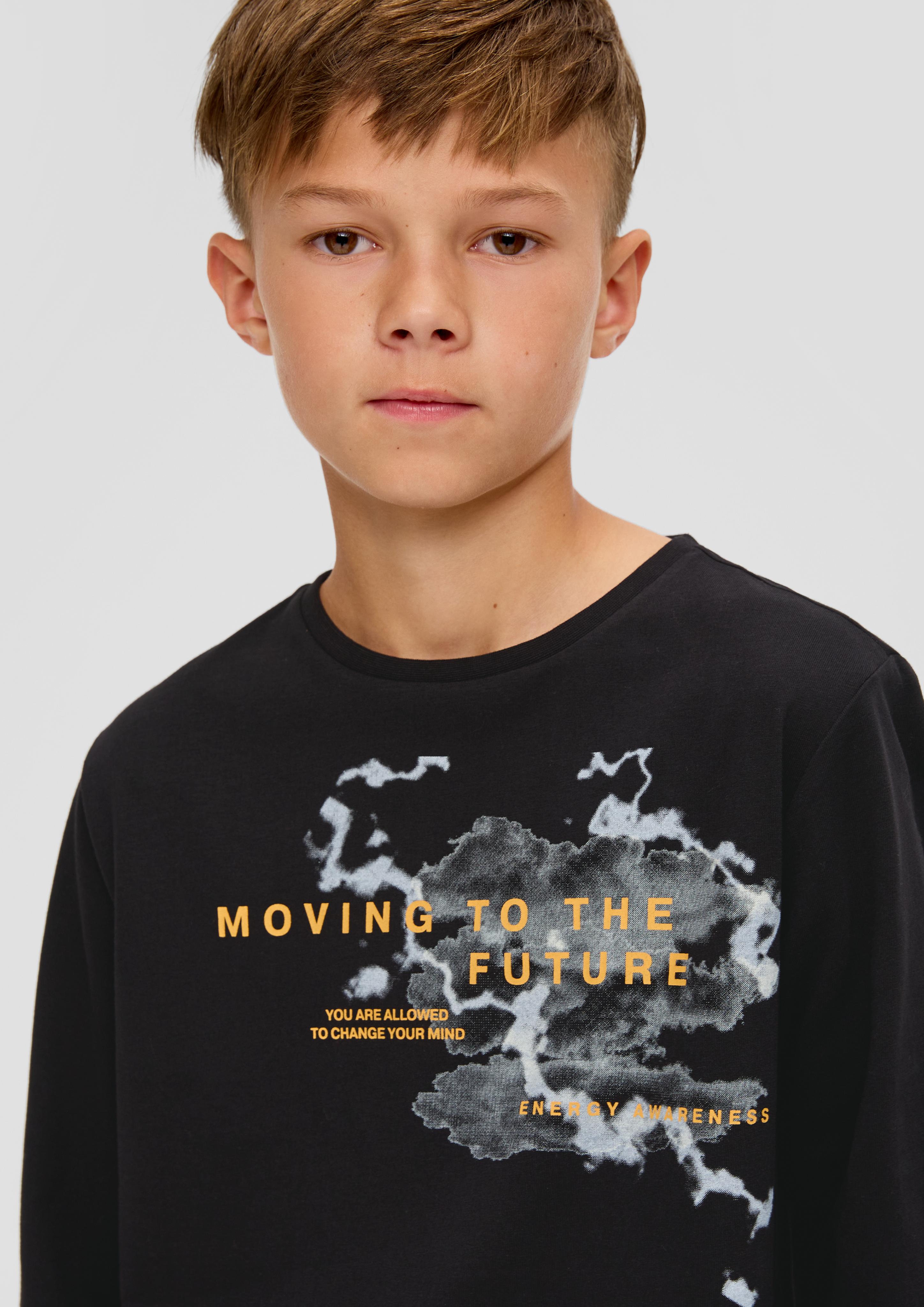 Longsleeve mit Frontprint  2134039-9999