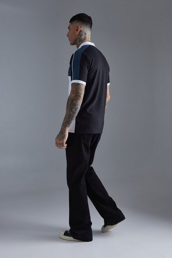 Tall Slim-Fit Colorblock Poloshirt
