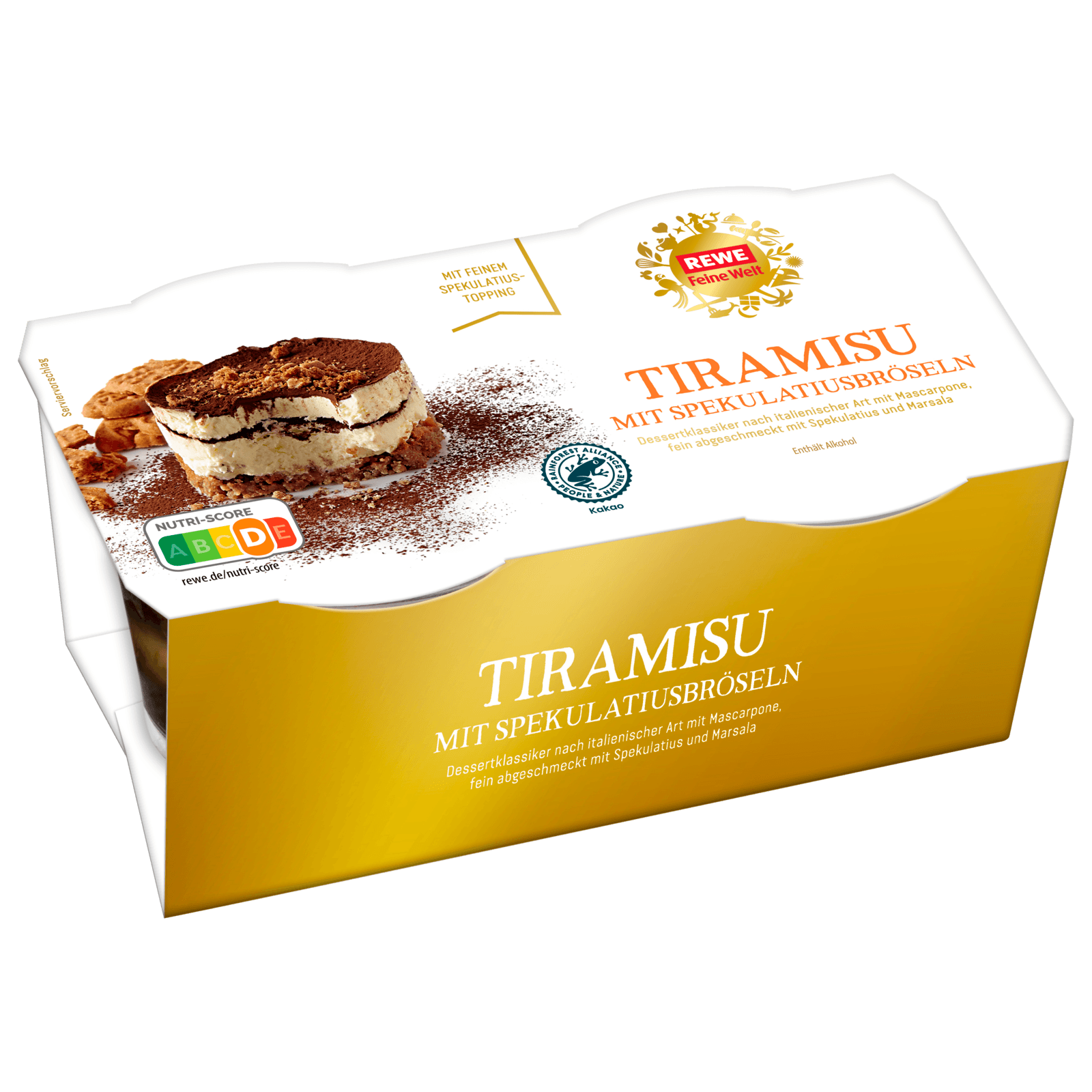 REWE Feine Welt Tiramisu mit Spekulatius 2x100g