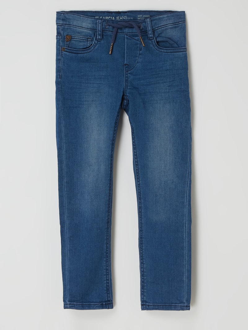 Super Slim Fit Jeans mit Stretch-Anteil Modell 'Xeno' in jeans