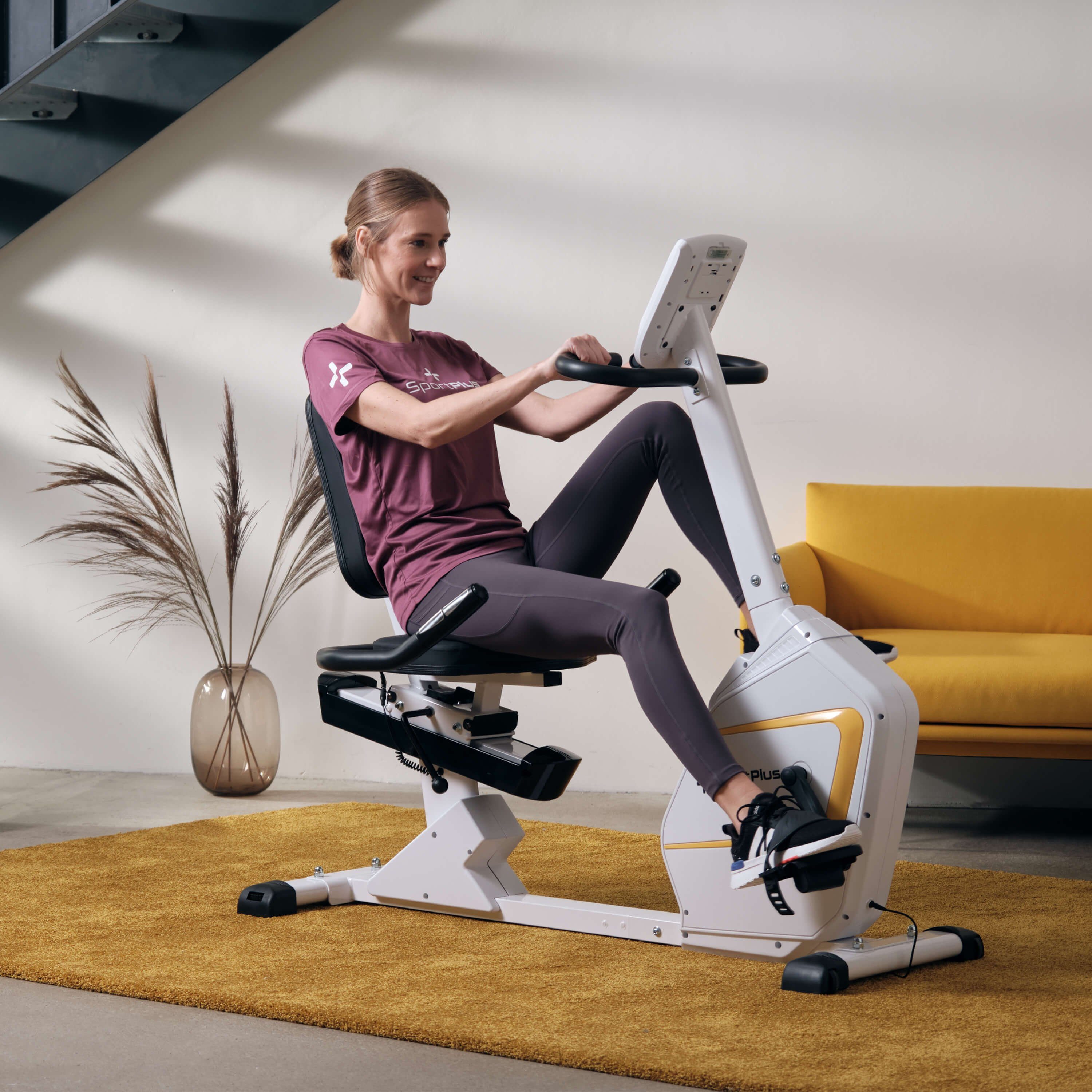 SportPlus Heimtrainer SP-RB-9900-W-iE, Sitzheimtrainer, App-Steuerung, SP-RB-9900-iE