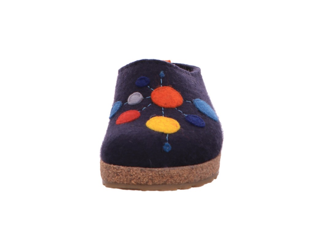 HAFLINGER Hausschuhe blau 2021 Grizzly Faible