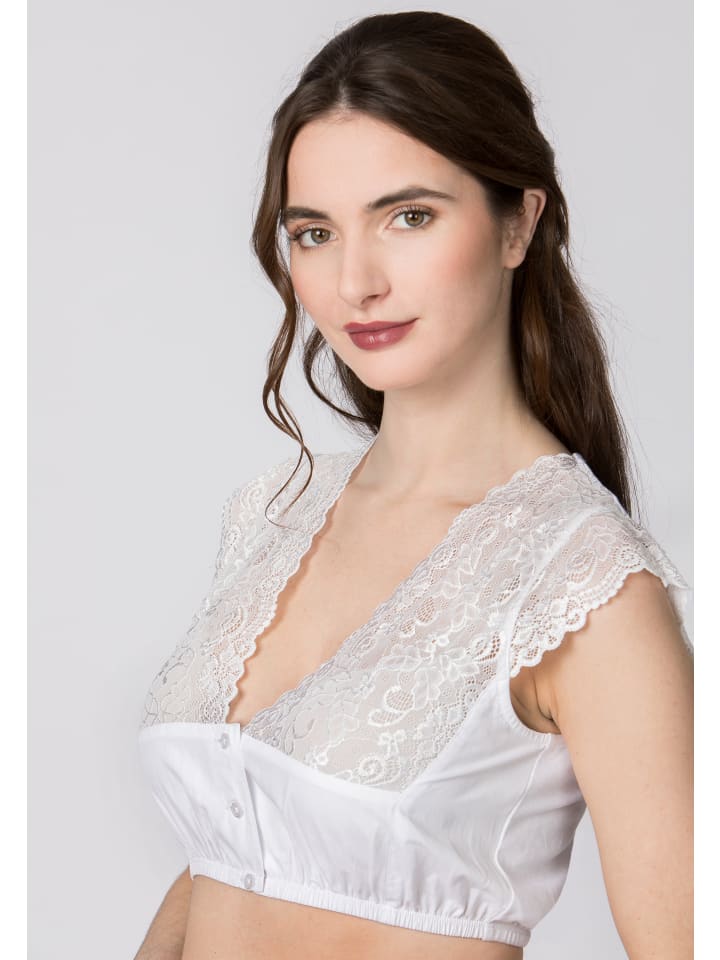 Stockerpoint Stockerpoint Dirndlbluse Aveline in weiss günstig kaufen