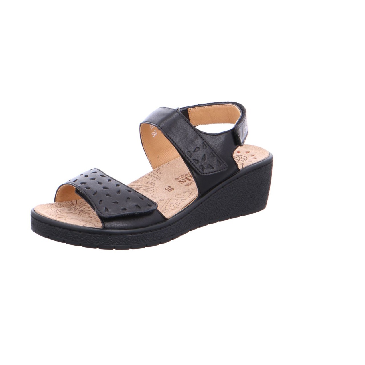 MEPHISTO Komfort Sandalen schwarz BLACK