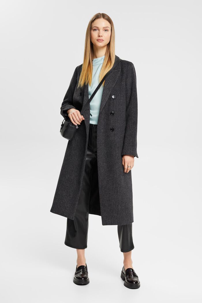 Satinbluse mit Stehkragen