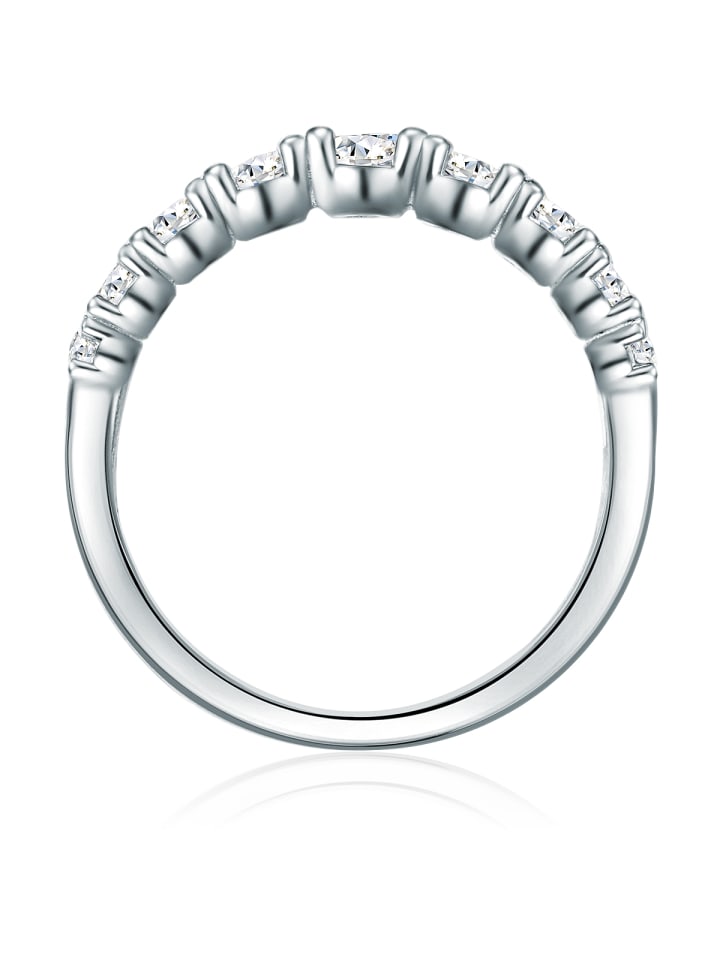 Trilani Ring Sterling Silber Zirkonia weiß in silber günstig kaufen