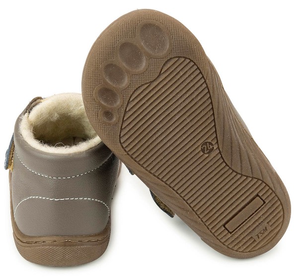 Dodo Shoes ~ Thermo Wool MidCut Klettschuh Winter ~ Coffee