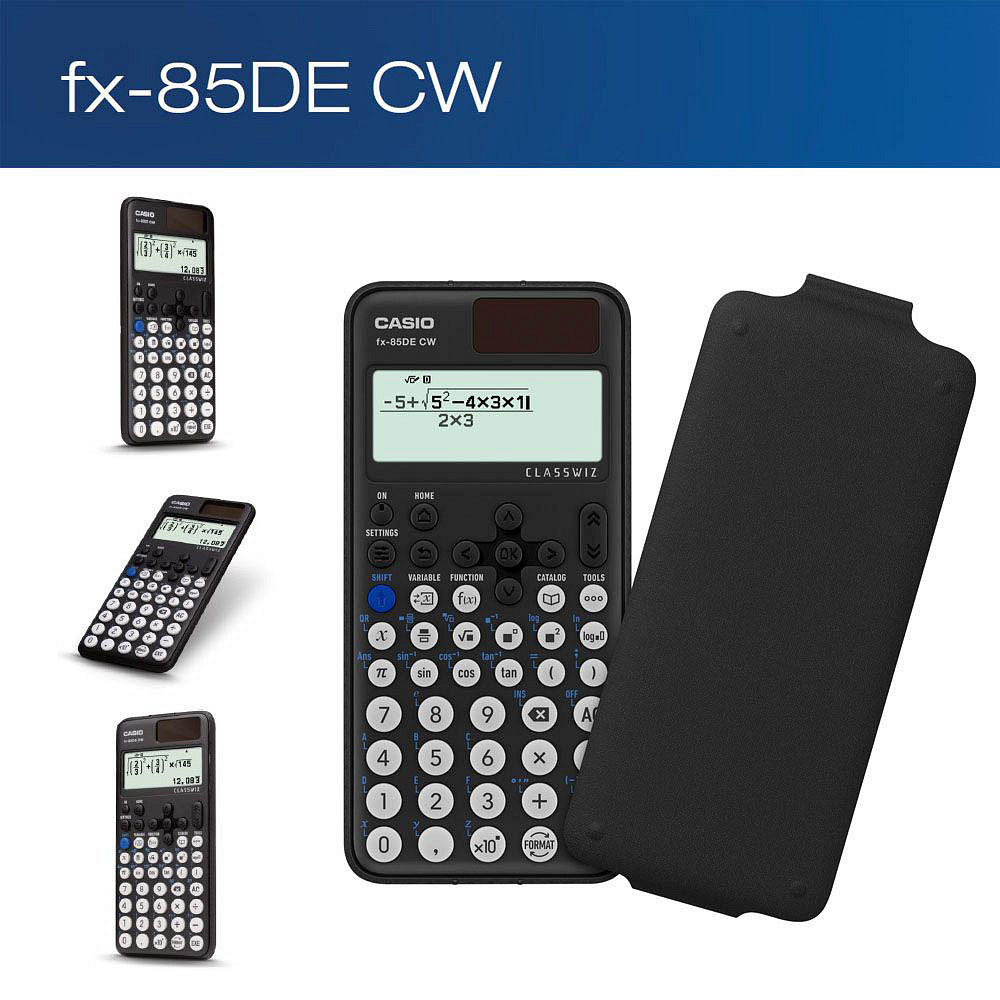 Casio FX-85DE CW Wissenschaftlicher Taschenrechner schwarz