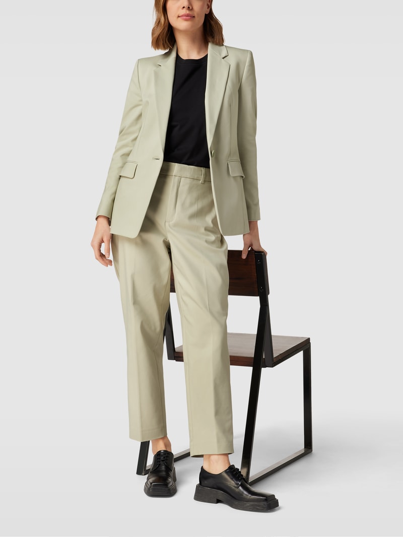 Blazer mit Pattentaschen Modell 'ALTIN' in olivgrün