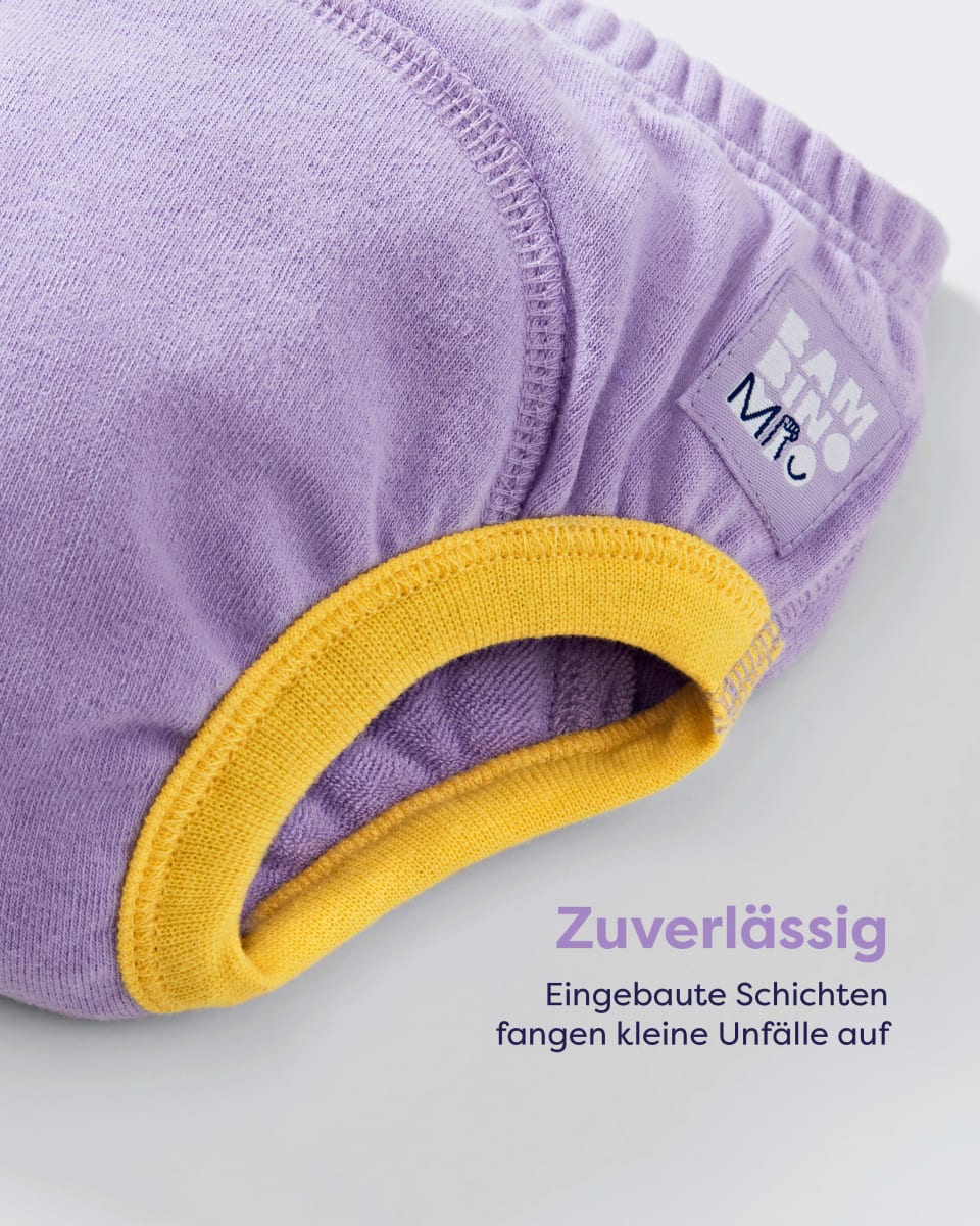 Töpfchen-Trainingshose wiederverwendbar, 3-4 Jahre, lila/bunt, 3 St