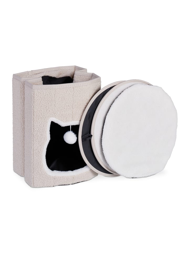 relaxdays Katzenhöhle in Beige - (H)40 x Ø 39 cm günstig kaufen onesize