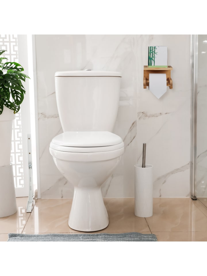 relaxdays Toilettenpapierhalter in Natur günstig kaufen onesize