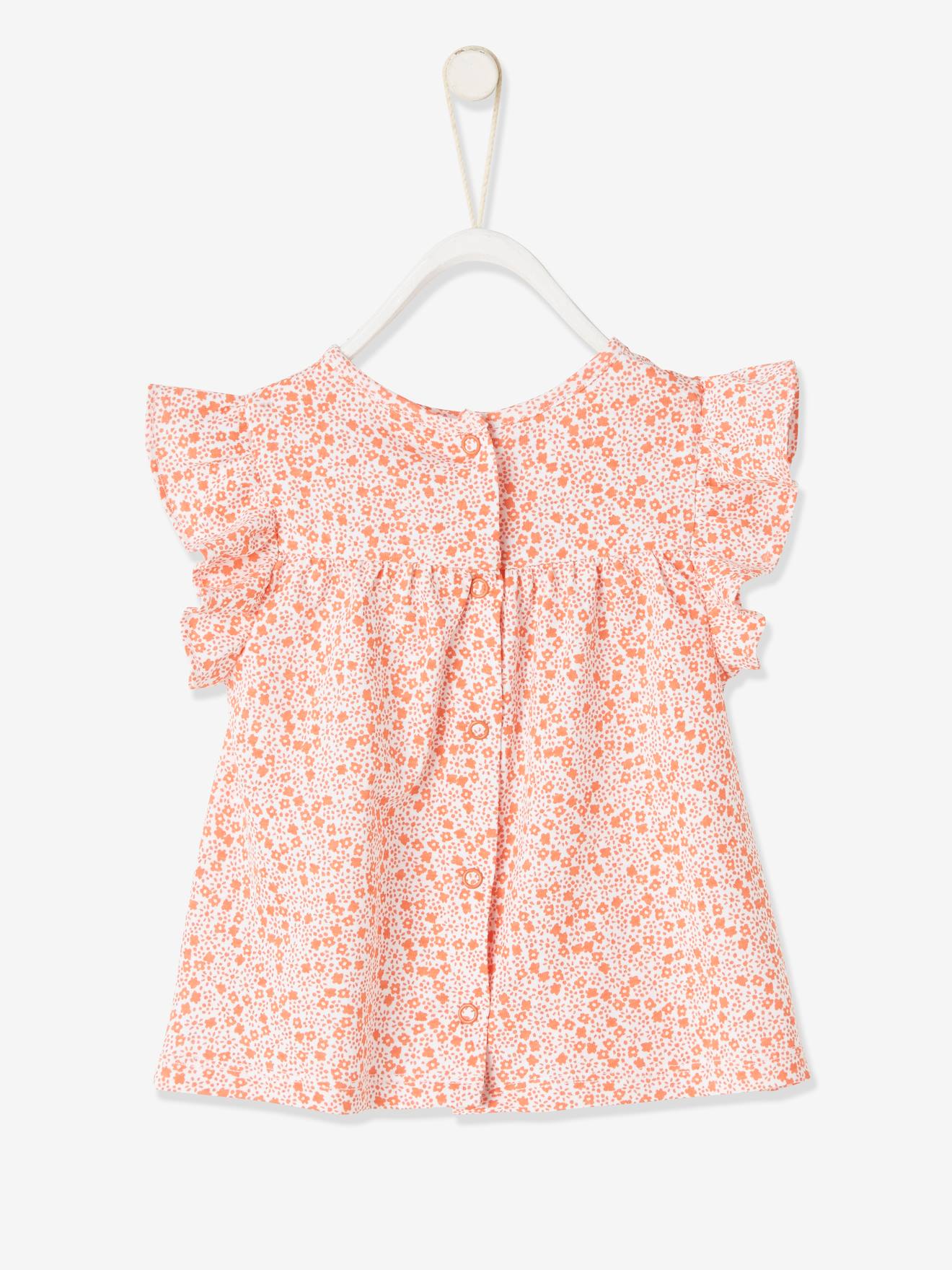 T-shirt imprimé fleurs bébé marine imprimé