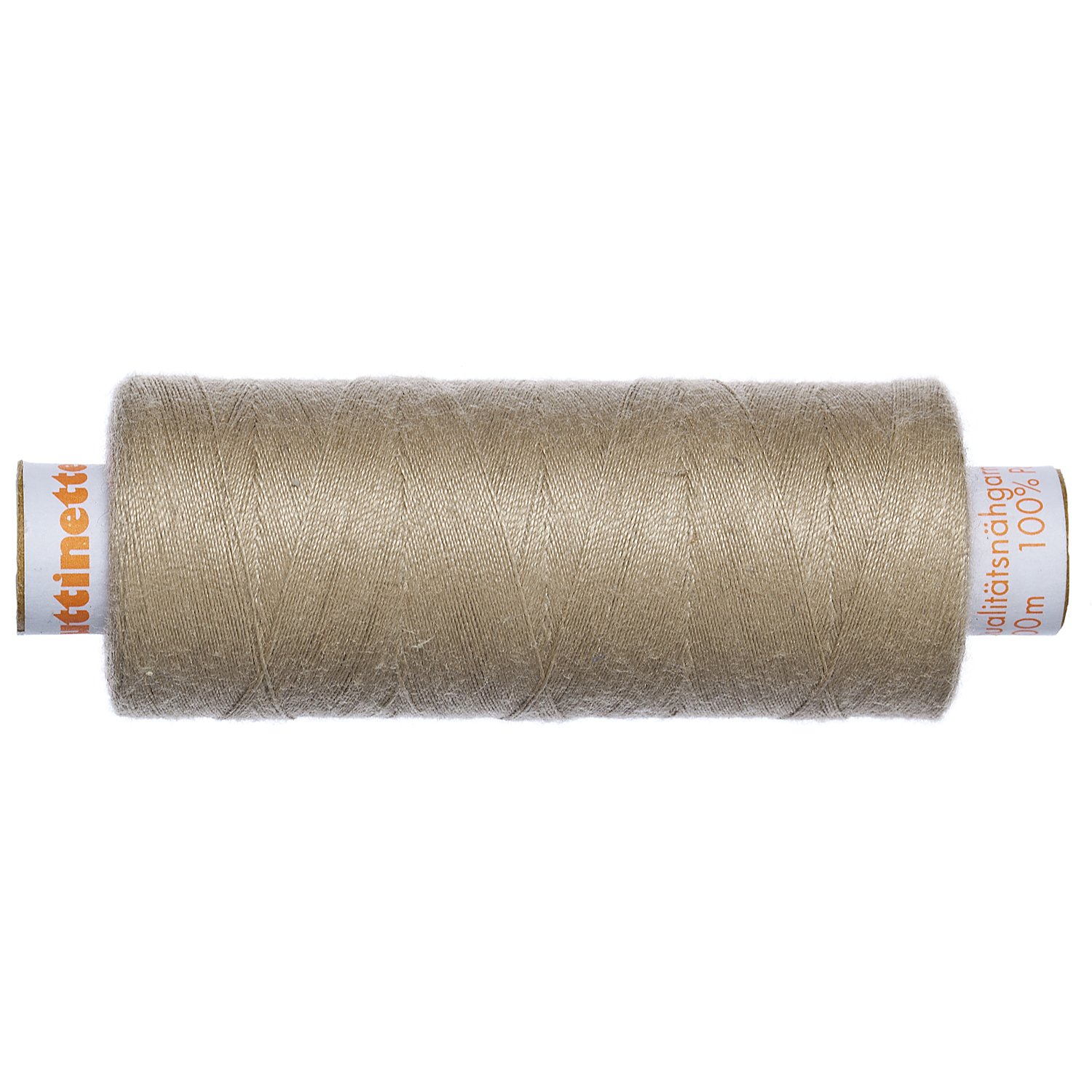 buttinette Universal-Nähgarn, Stärke: 100, 500m-Spule, beige