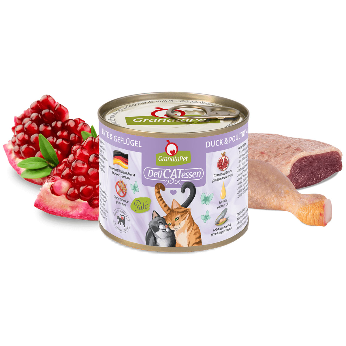 GranataPet Katze - Delicatessen Dose Ente & Geflügel