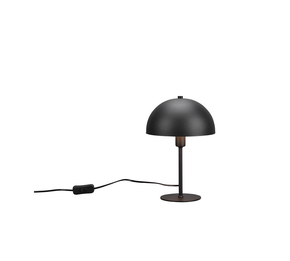 TRIO Tischlampe Nola Schwarz