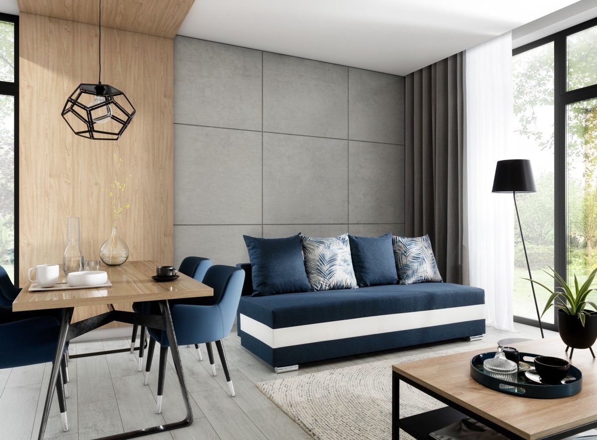 Luxusbetten24 Sofa Carina, mit Schlaffunktion