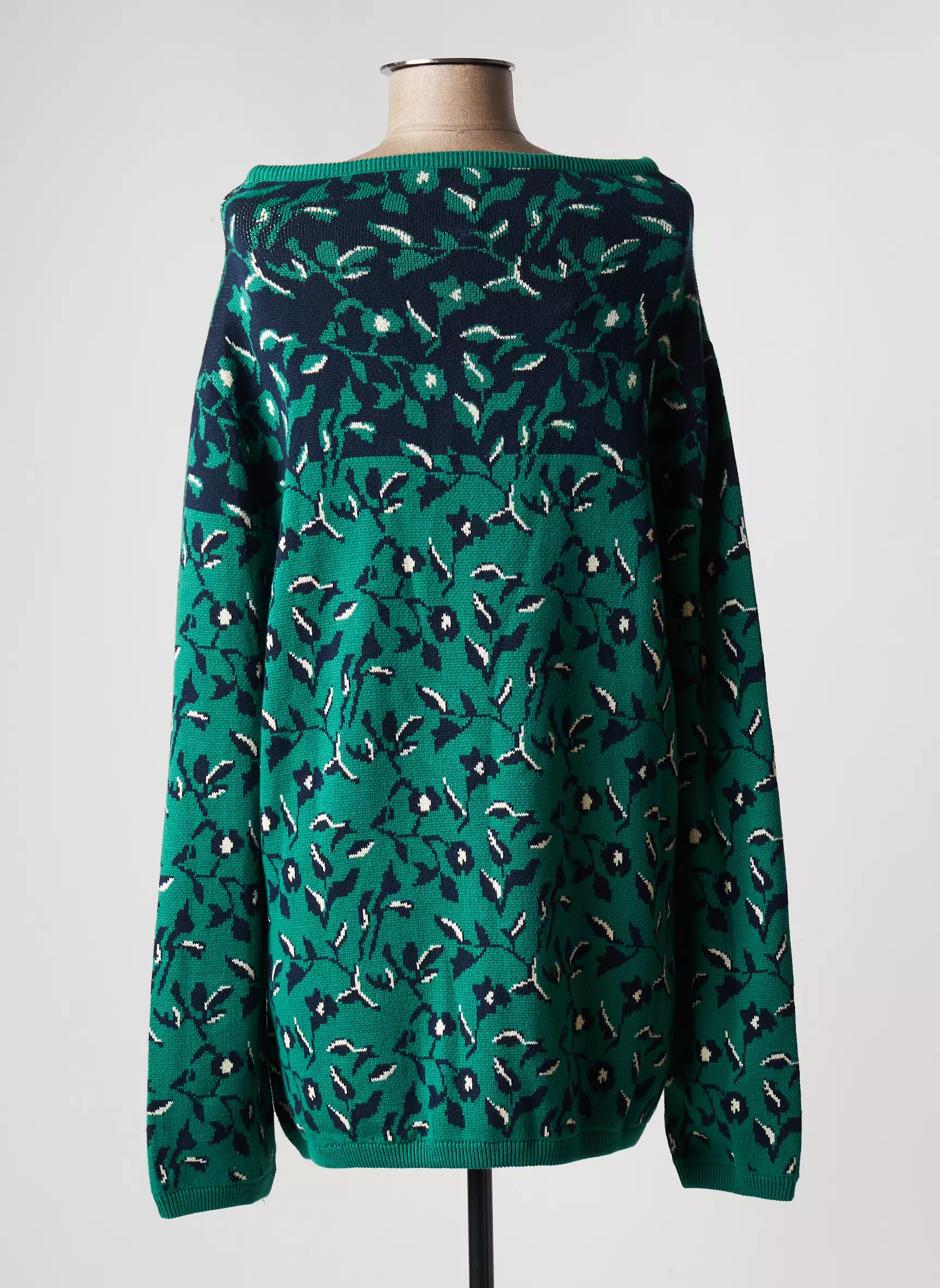 Tranquillo Pull Tuniques Femme couleur vert