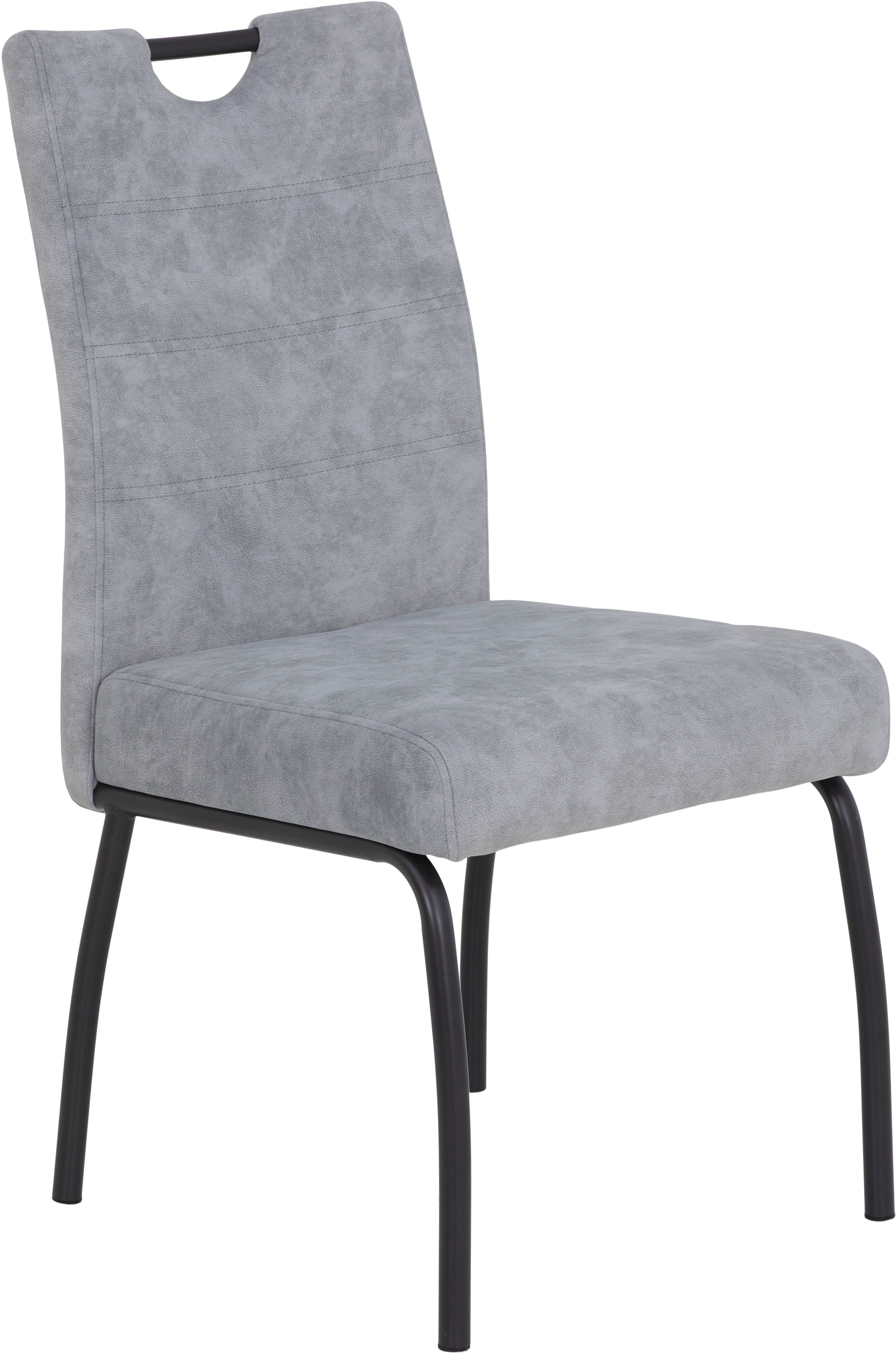 HELA 4-Fußstuhl Evelyn (Set, 2 St), bequeme Federkern Polsterung