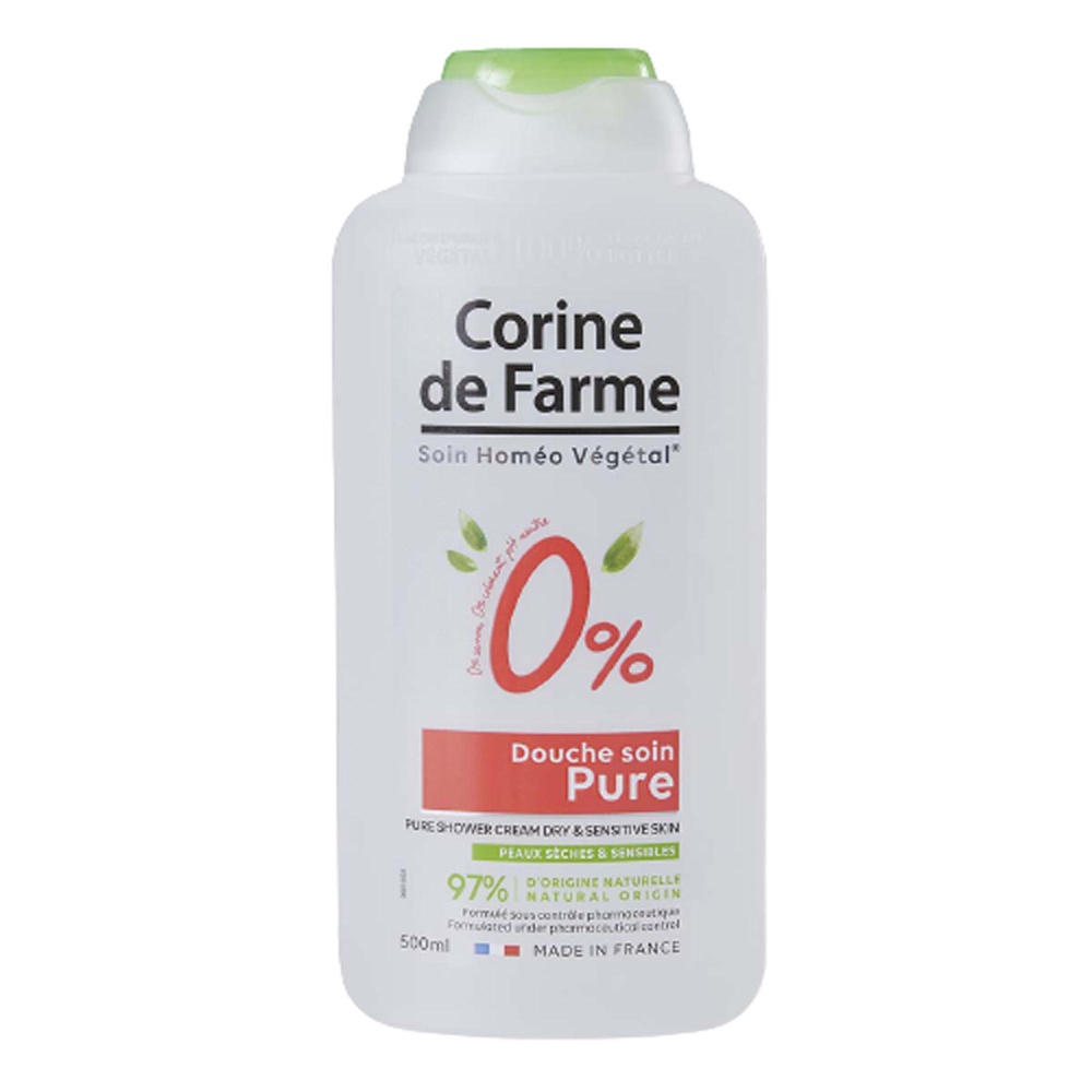 corine de farme Douche 0% Pure Peaux Sèches Gel Douche