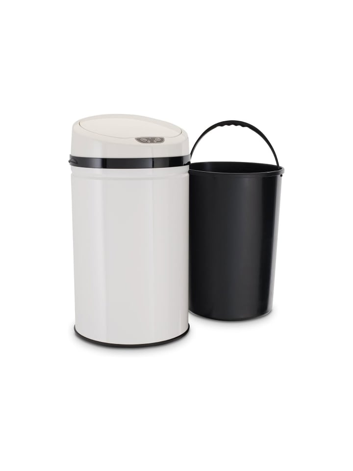 Echtwerk Edelstahl Abfalleimer mit Sensor 30 l in Weiß günstig kaufen onesize