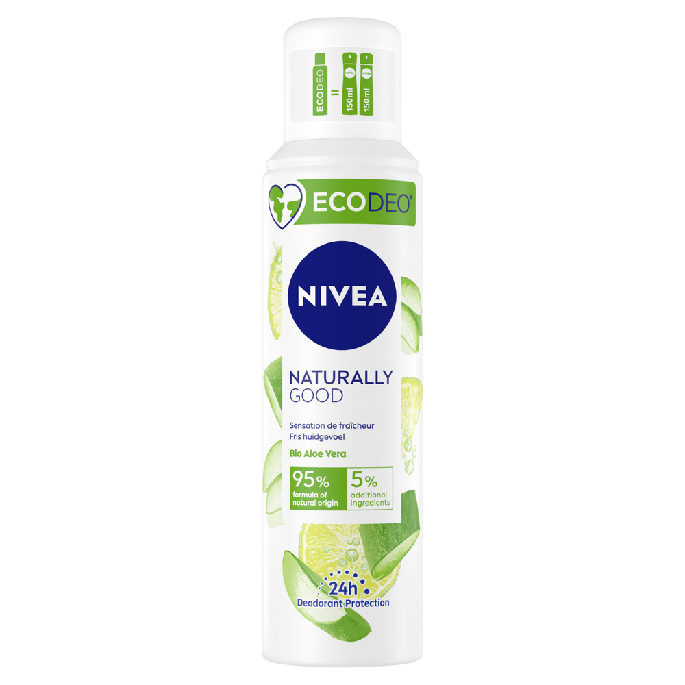 nivea NATURALLY GOOD - Déodorant ECODEO Aloé Vera Bio Déodorant spray ECODEO Femme