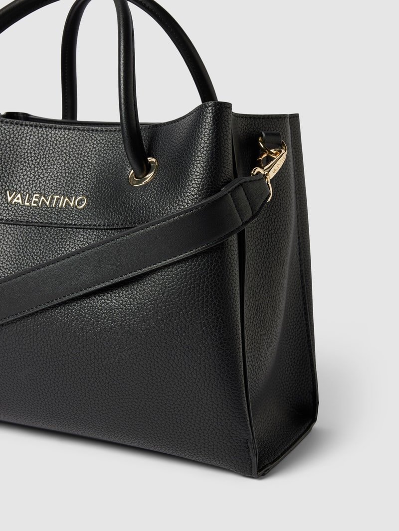 Shopper mit Label-Applikation Modell 'ALEXIA' in black