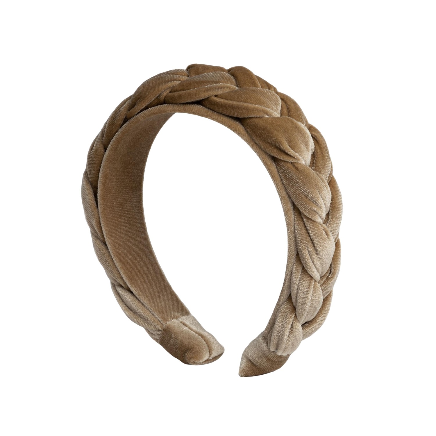 Haarreif Scarcela mit geflochtenem Samt-Design