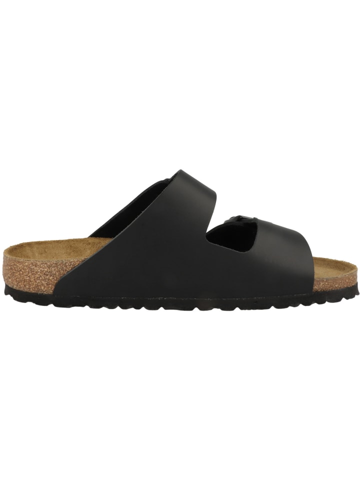 Birkenstock Sandale Arizona Naturleder schmal in schwarz günstig kaufen