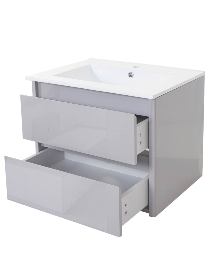 MCW Waschbecken mit Unterschrank B19, Grau günstig kaufen onesize