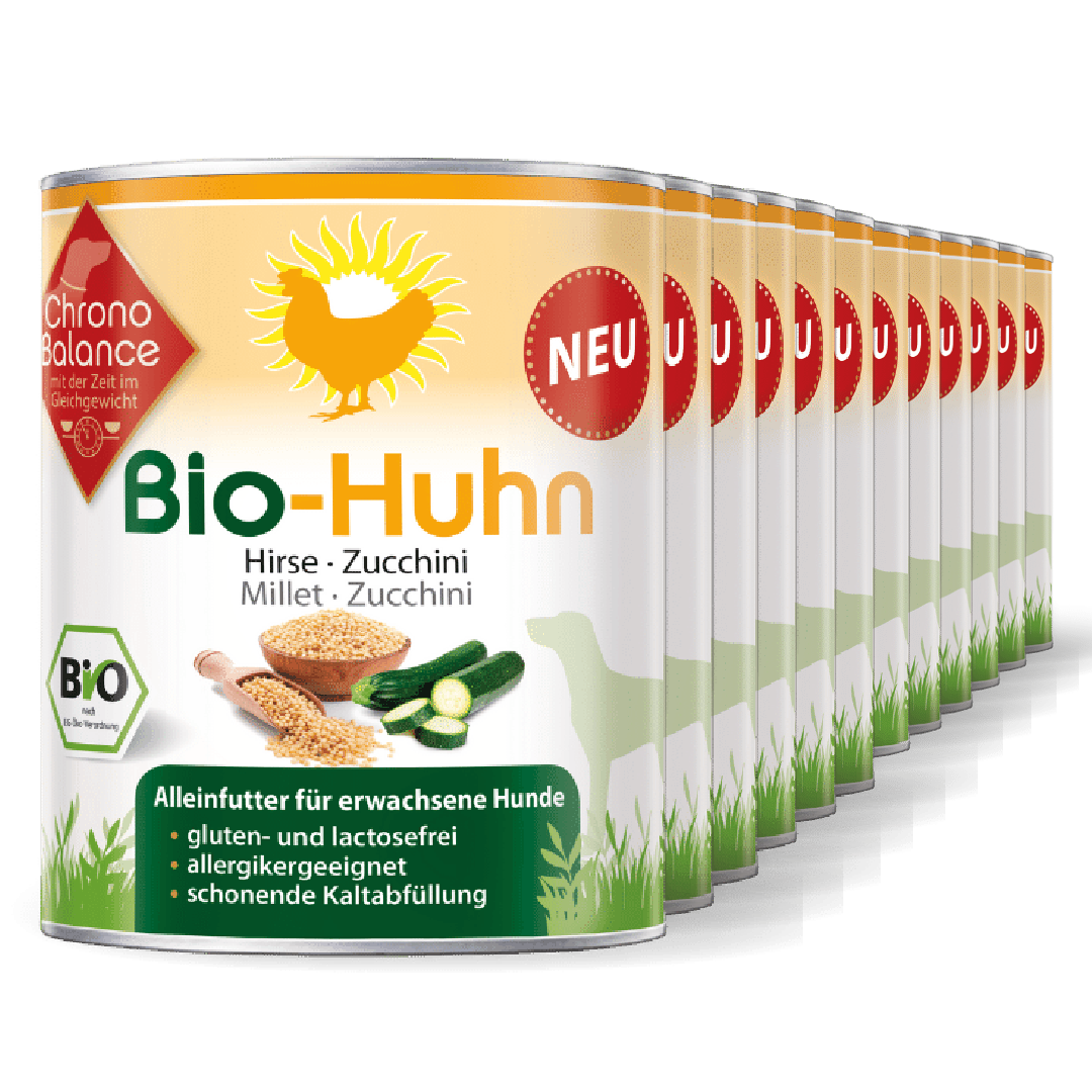 ChronoBalance Hundenassfutter ChronoBalance Alleinfutter Huhn mit Hirse und Zucchini 9,6 kg