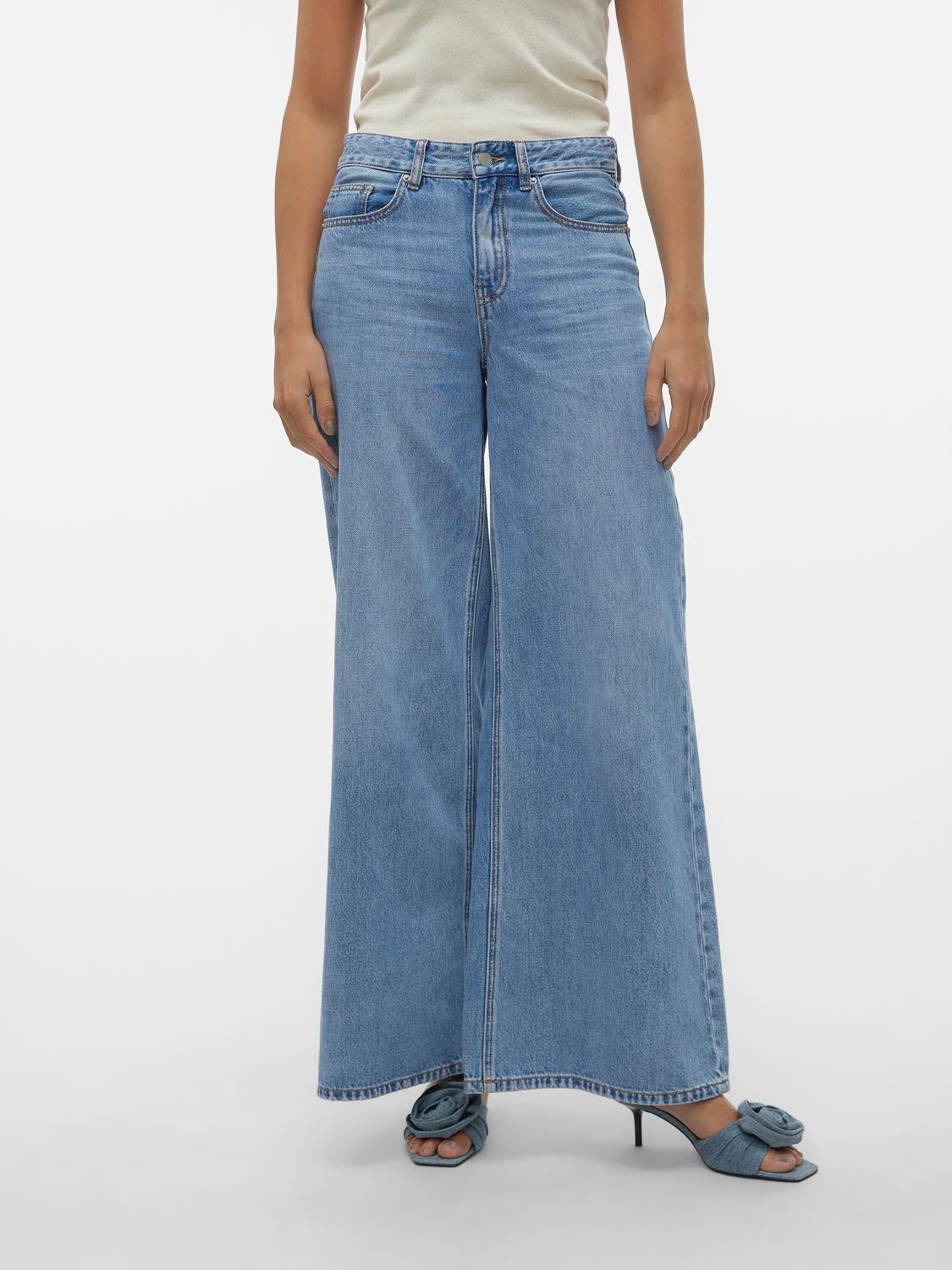 VMANNET Mid Rise Weit geschnitten Jeans