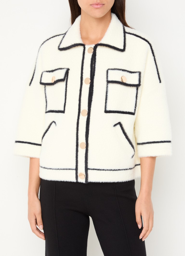 Vestă Essentiel Antwerp Galena Fine Knit cu buzunare cu clapă
