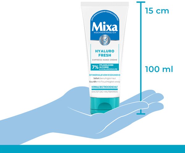 Mixa Hyaluro Fresh Handcreme