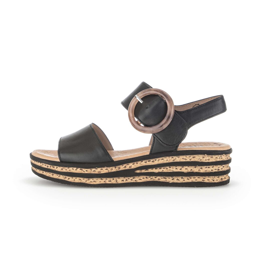 Gabor fashion Plateau Sandale schwarz