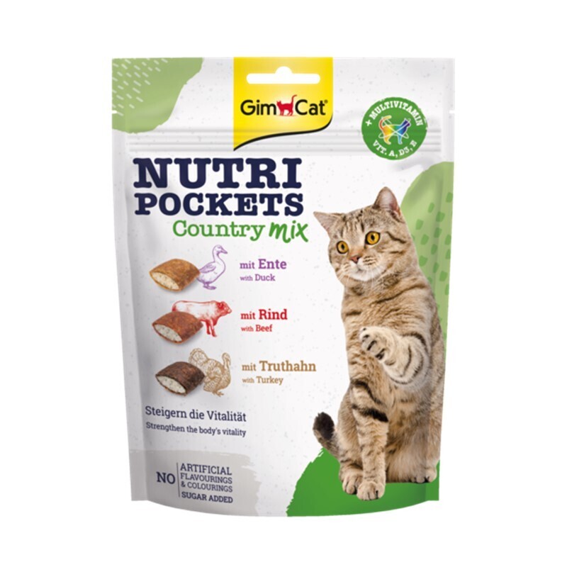 GimCat Snacks GimCat Nutri Pockets Country-Mix 2x150 g