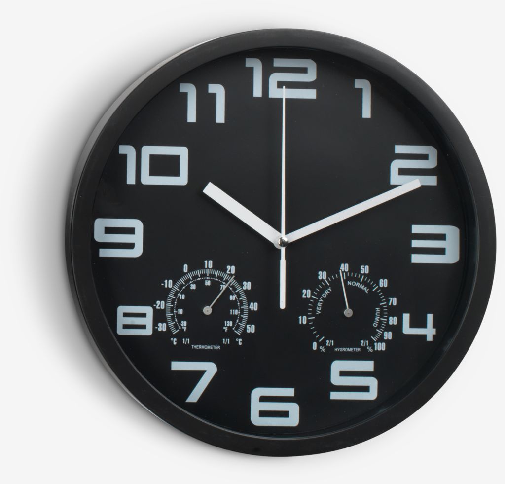 SEJER SEJER Wanduhr Ø25cm schwarz