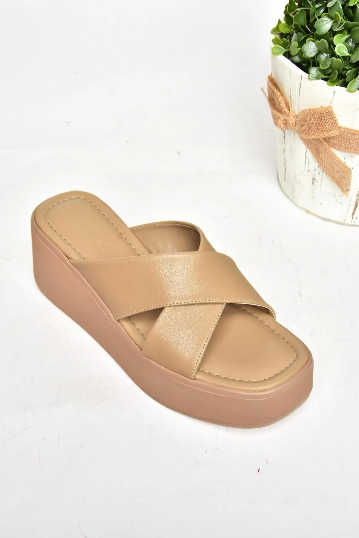 Fox Shoes  Pantolette - Beige - Flacher Absatz