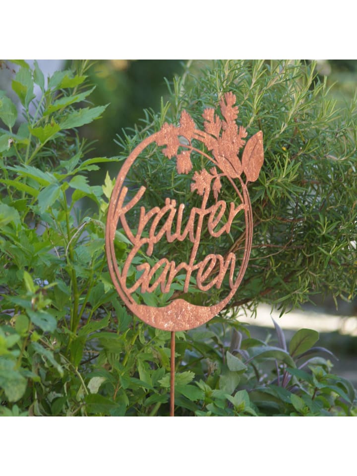 UNUS Gartenstecker Rost Kräutergarten in Braun günstig kaufen onesize
