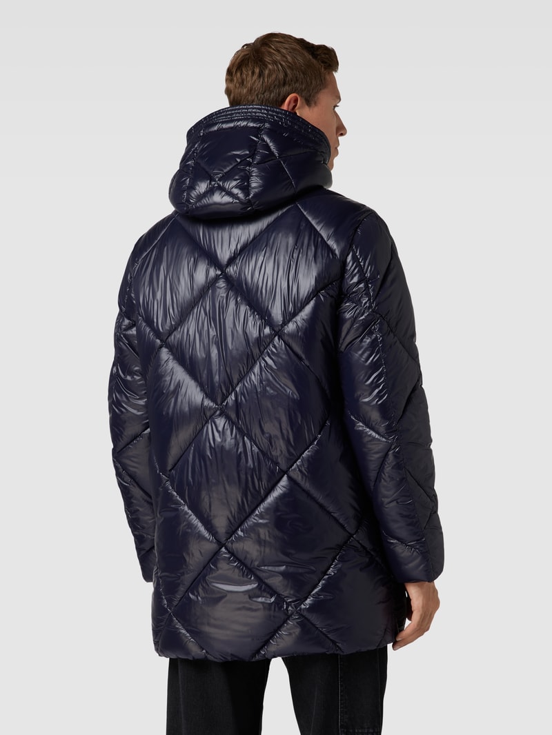 Steppjacke mit Brusttaschen Modell 'Morito' in marineblau