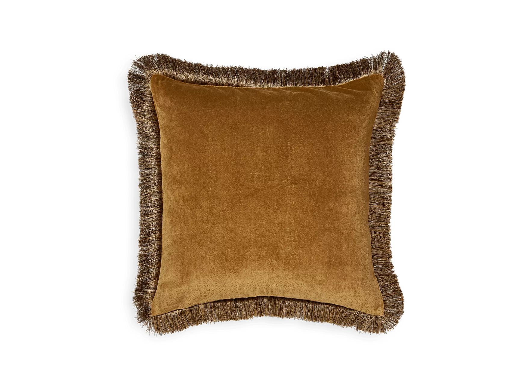 Housse de coussin en velours de coton Vellore 50x50cm Moka doré