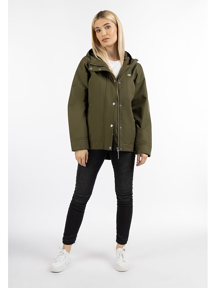 Schmuddelwedda Regenjacke in Khaki günstig kaufen