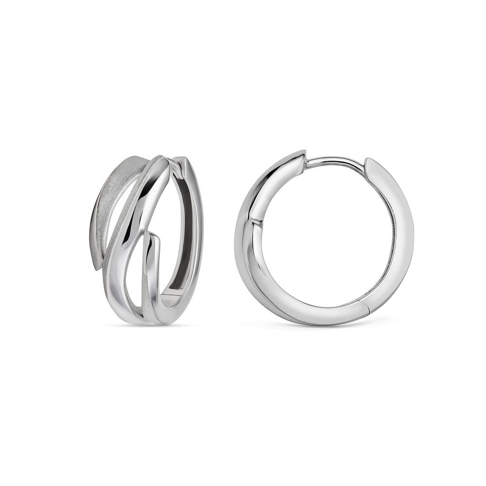 FAVS Créoles 925 Argent Boucles d'oreilles