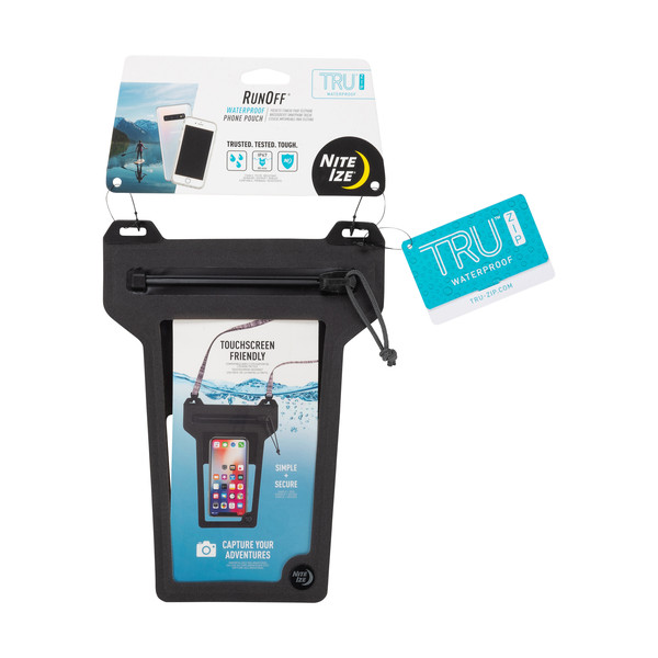RUNOFF WATERPROOF PHONE POUCH - CHARCOAL - Handytasche