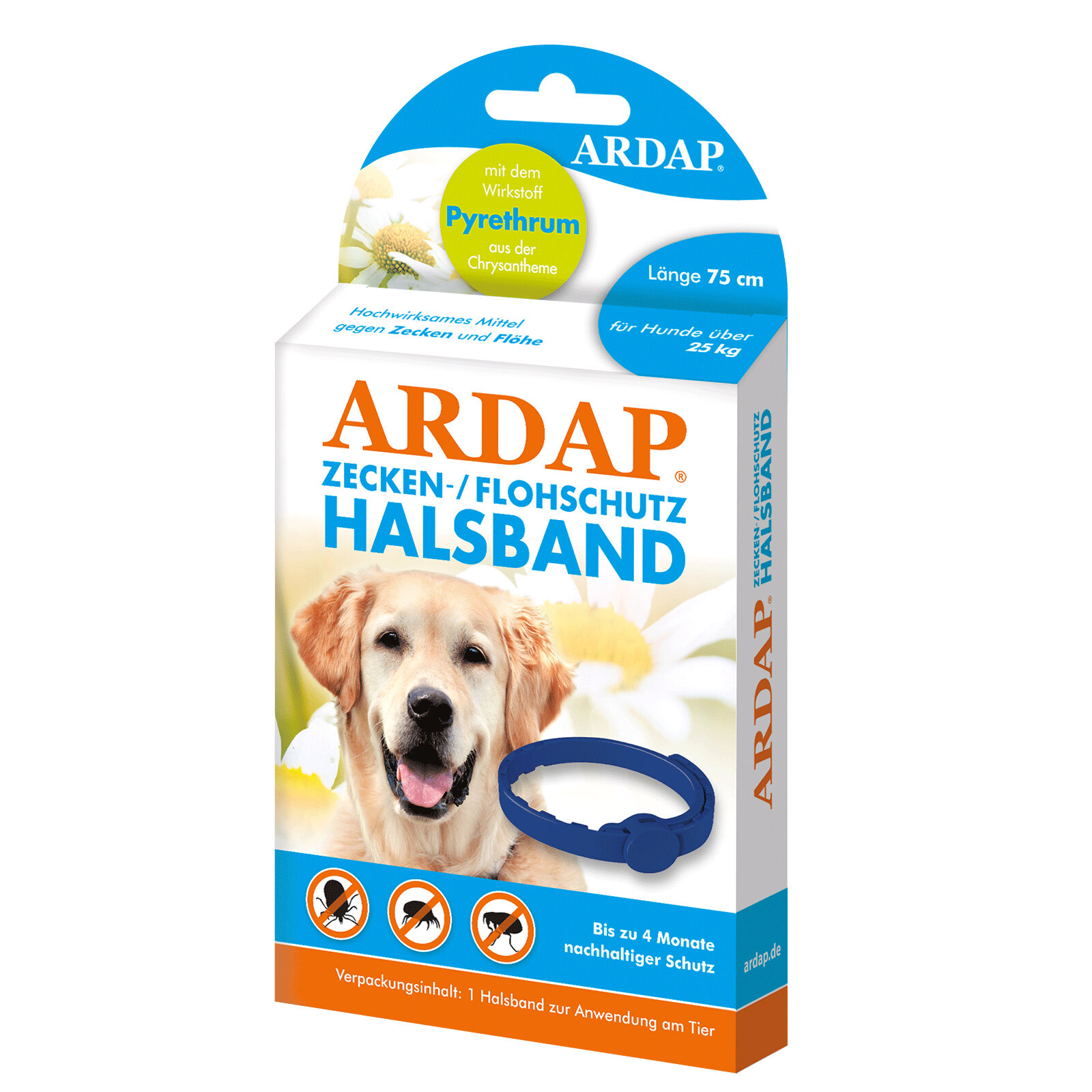 Ardap Floh- & Zeckenmittel Ardap Zecken- & Floh-Halsband für Hunde L