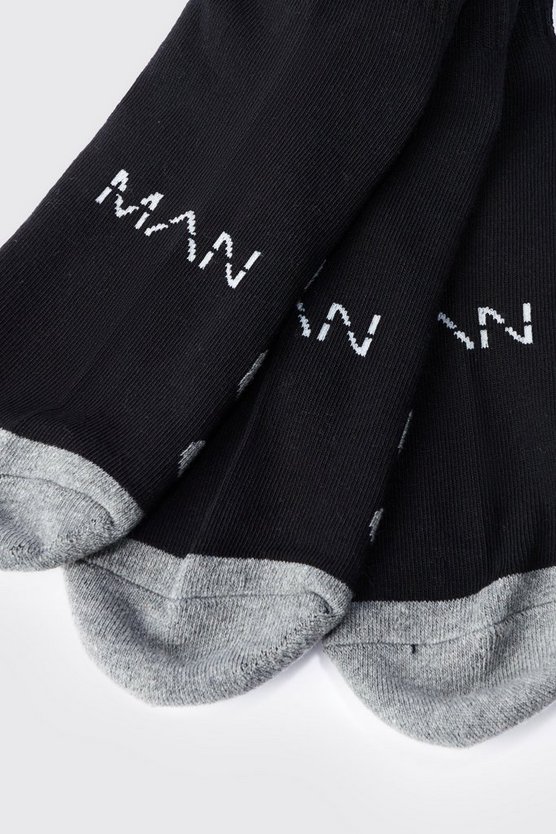 3er-Pack Man Active Gym gepolsterte Sportsocken